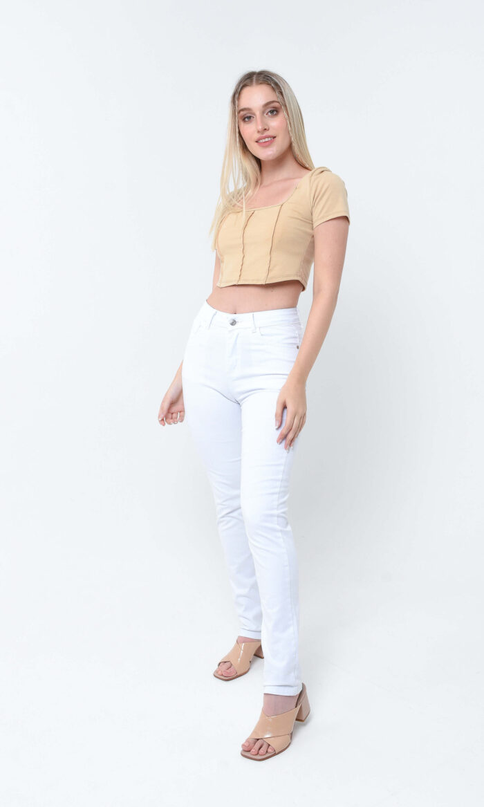 Tiro Alto Recto Blanco